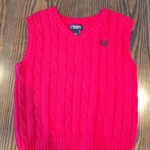 Chaps boys red sweater. Size 5